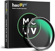 Haoge 77mm Ultra Slim MC UV Protection Multicoated Ultraviolet Lens Filter for Canon 70-200mm f/2.8L, 17-40mm f4L, 100-400mm f/4.5-5.6L, 24-105mm f/3.5-5.6, 24-105mm f/4L is, 24-70mm f/4L Lens