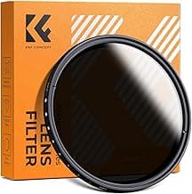 K&F CONCEPT 55mm Variable ND2-ND400 ND Lens Filter (1-9 Stops) for Camera Lens, Adjustable Neutral Density Filter with Microfiber Cleaning Cloth (B-Series)