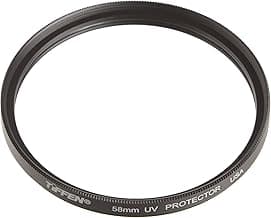 Tiffen 58UVP Slim 58mm UV Protection Filter for Camera Lens, Clear Optical Glass, Impact Resistant