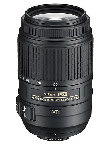 Nikon Nikkor AF-S DX 55-300 mm f/4.5-5.6G ED VR - 55-300 mm f/4.5 camera lens